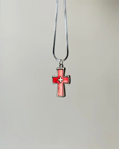 Maison Blanc Crimson Enamel Chain